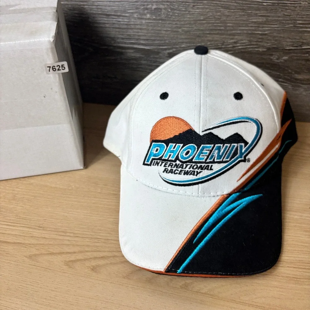 Phoenix International Speedway Hat Cap Strap Back White Racing‎ Nascar